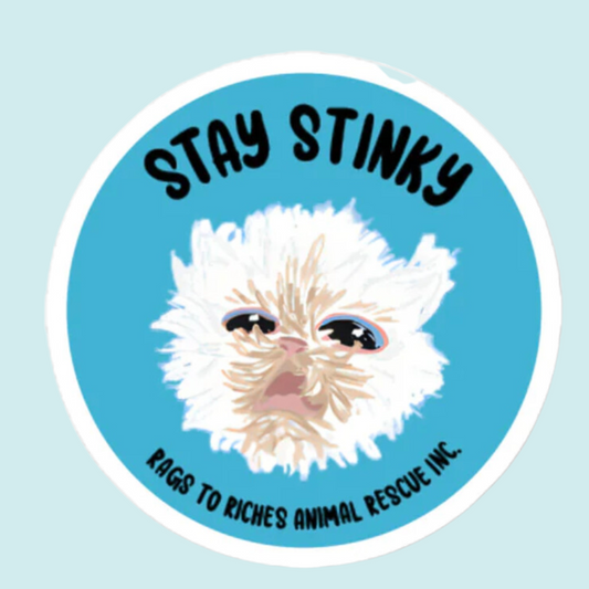 Stay Stinky Blue Sticker