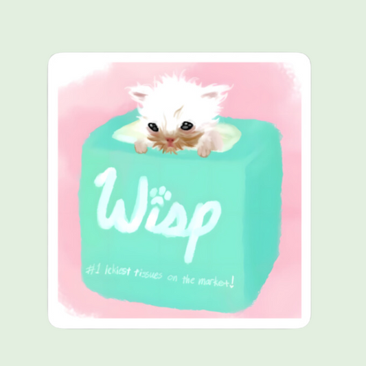 Wisp Used Tissue Sticker