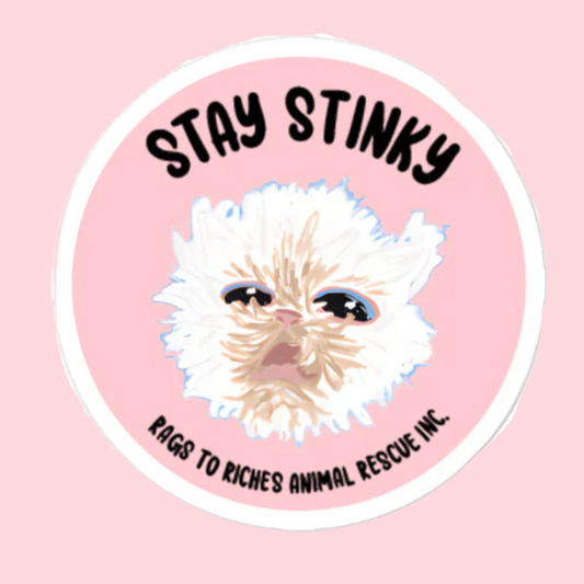 Stay Stinky Pink Sticker