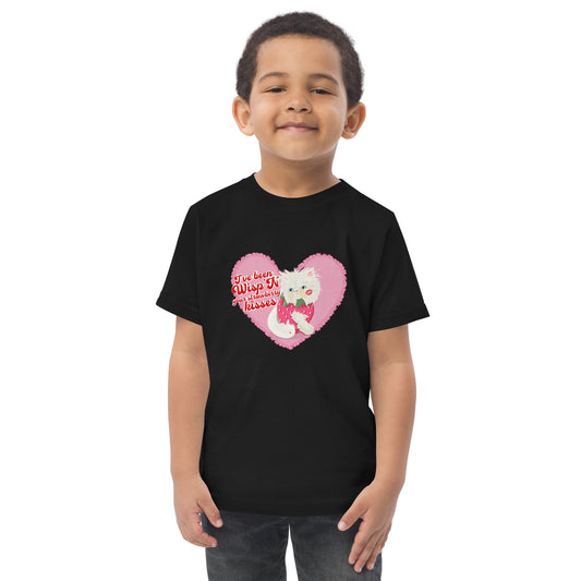 Strawberry Kisses Toddler jersey t-shirt