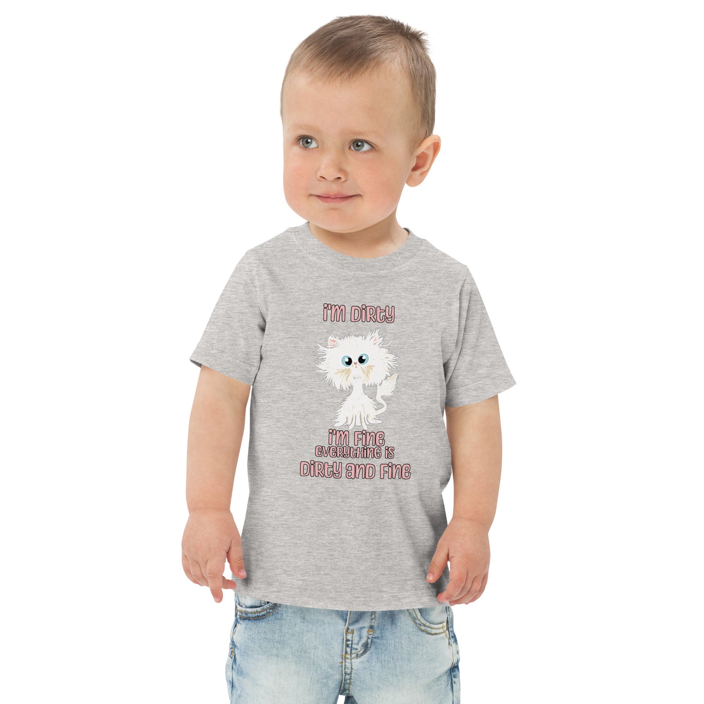 Dirty and Fine Toddler jersey t-shirt