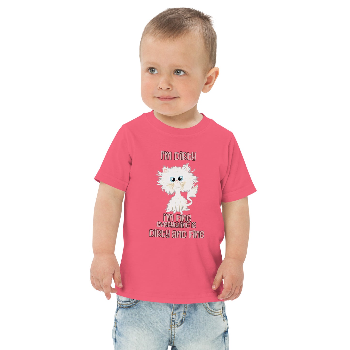 Dirty and Fine Toddler jersey t-shirt