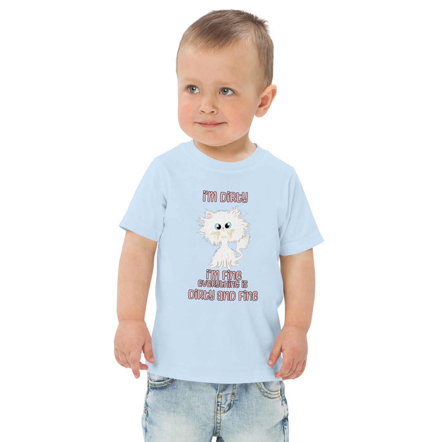 Dirty and Fine Toddler jersey t-shirt