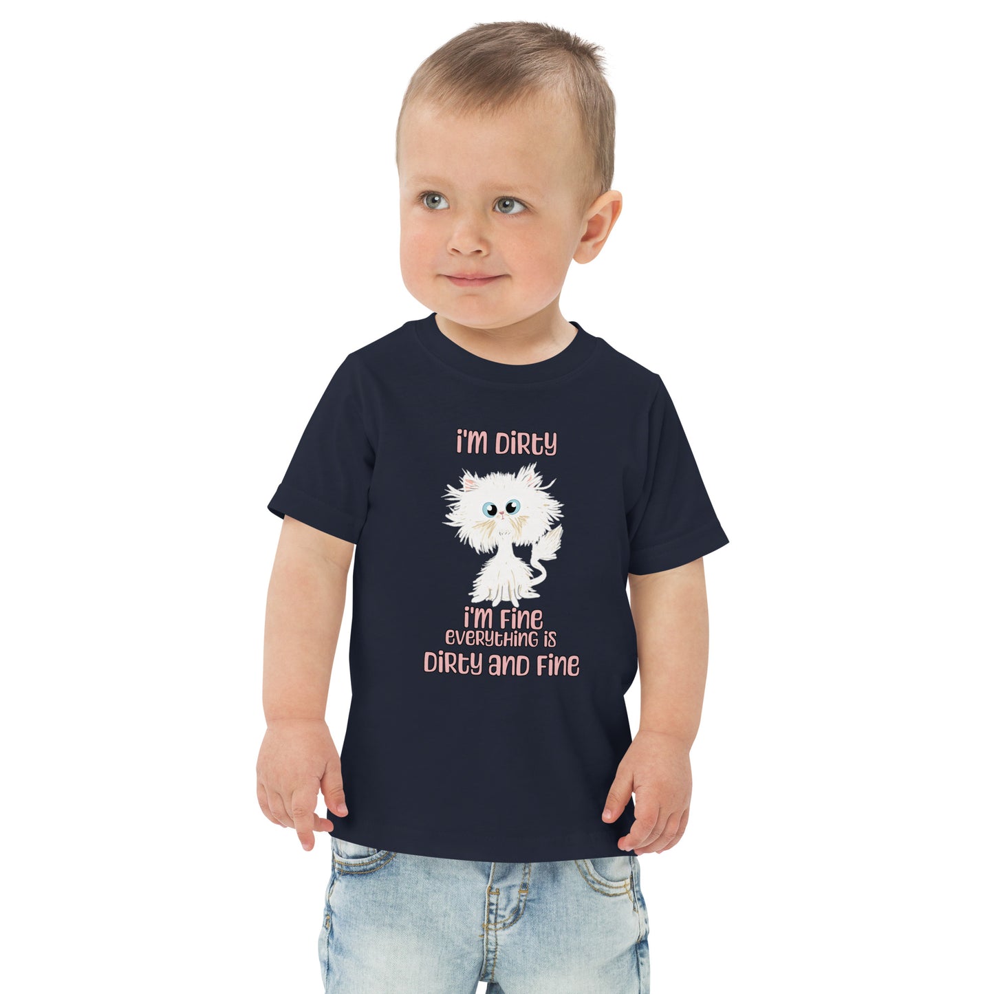 Dirty and Fine Toddler jersey t-shirt