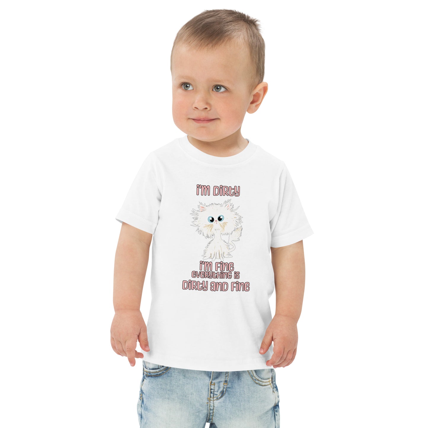 Dirty and Fine Toddler jersey t-shirt